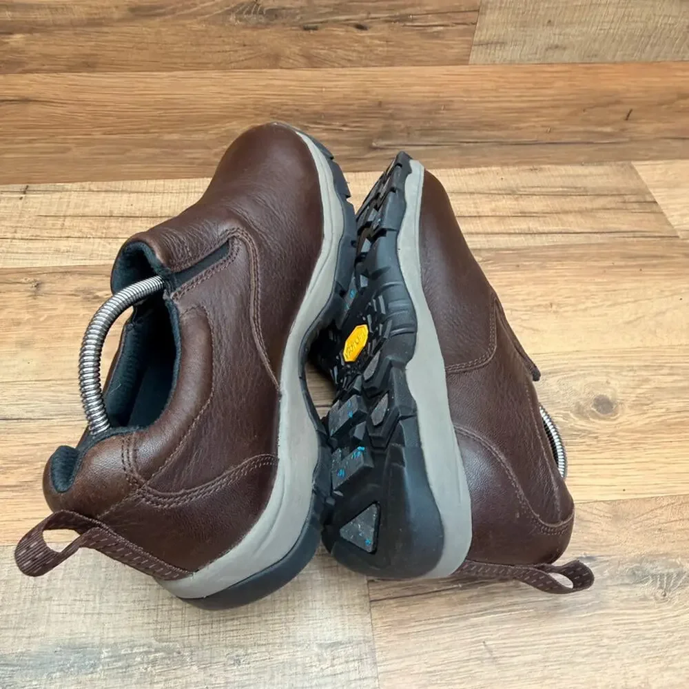 L.L. Bean  Women's 7.5 Tek 2.5 Slip On Brown Leather Waterproof Vibram Shoes